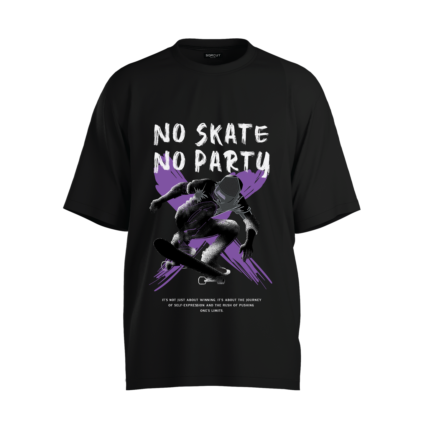 NO SKATING NO PARTY OVERSIZE T-SHIRT